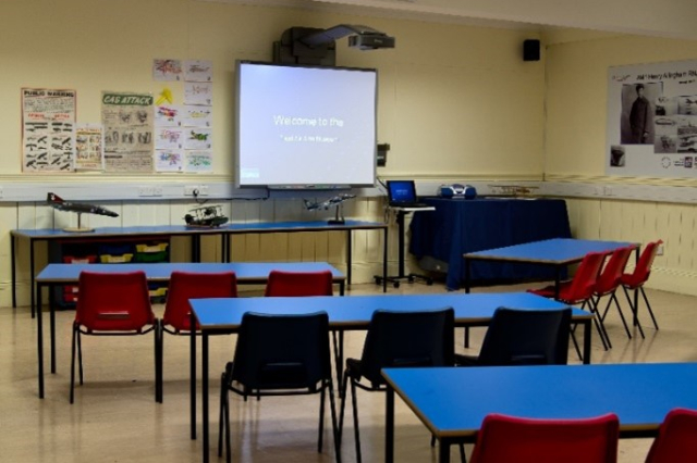 Learning Centre set up in classroom style for presentation 