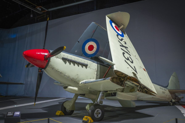 One of the Second World War planes in the Fleet Air Arm Collection