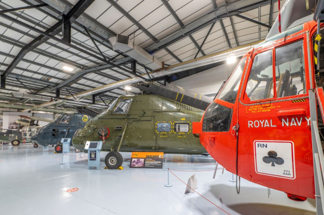 The Fleet Air Arm's collection of helicopters shows how they have evolved over time. 