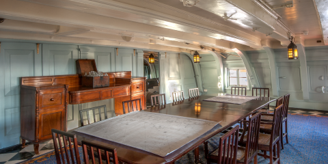 Interior view of inside HMS Victory