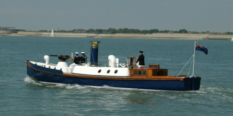 Steam Pinnace On the Water