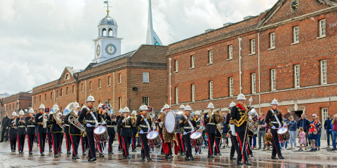 The Royal Marines Band at Portsmouth Historic Dockyard